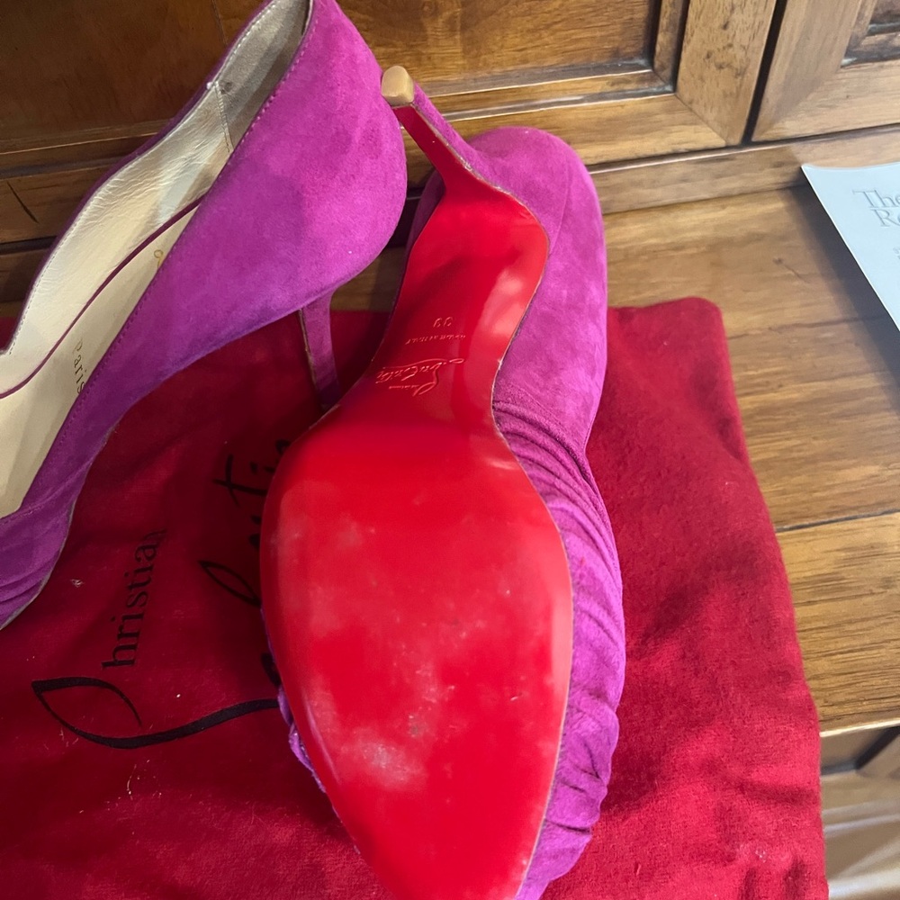 Christian Louboutin Vibrant Fuchsia Heels - Picture 2 of 8